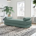 thumbnail image 5 of Jaxx Alon Daybed - Fold-Out Sleeper Chaise with Premium Memory Foam Queen-Size Mattress - Made in the USA - Caribbean, 5 of 6