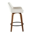 thumbnail image 5 of Daniella Counter Stools for Kitchen Counter in Walnut Wood, Counter Height Chairs, Bar Stools Set of 2, Counter Height Chairs, Bar Stools For Kitchen Island, 5 of 6