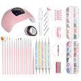 thumbnail image 1 of Nail Tool Kit Nail Nail Grinding Pen Nail Painting Brushes Nail Dotting Tool Nail Decorations Nail File Color Rhinestones Tools for Nails Beauty, 1 of 7