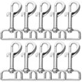 thumbnail image 1 of 10Pcs Dog Leash Clasp Heavy Duty Snap Hooks Clips Pet Leashes Key Chains, 1 of 8