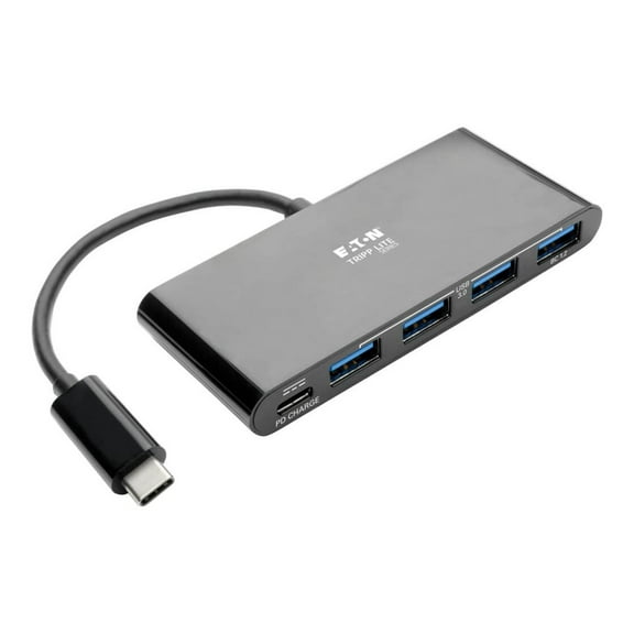 Tripp Lite USB-C Hub Adapter w 4x USB-A & USB Type C PD Charging