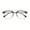 Black, variant on sunsanly Blue Light Blocking Glasses Unisex Large Frame Half Rim Clear View Strong Hinge Eye Protection Clear Bluelight Glasses Spectacles Eyewear