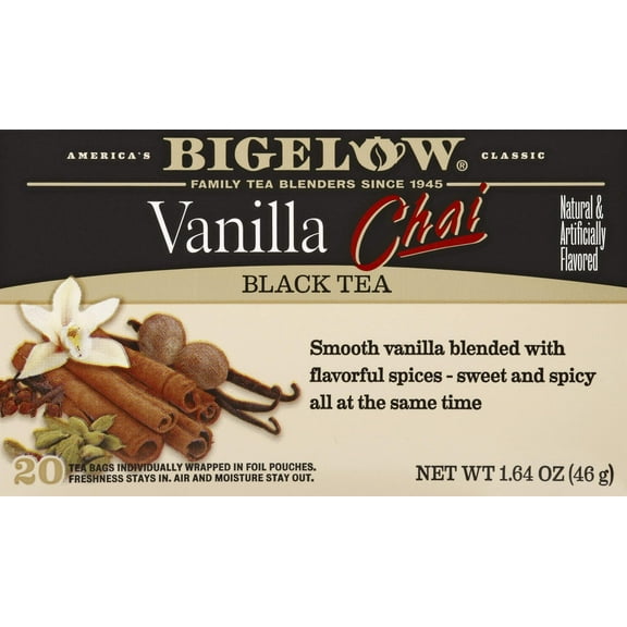 2X - Bigelow Vanilla Chai Tea Bags - 20 Ct