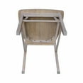 thumbnail image 4 of International Concepts Set of Two X-Back Chairs  with Solid Wood Seats in Washed Gray Taupe, 4 of 10