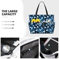 thumbnail image 3 of Fuzoiu Ice Blue Heart Print Waterproof Beach Tote Bag for Women Girls with Zipper,Sandproof Pool Swim Bag,Large Capacity Beach Travel Bag for Pool Swim Travel Everyday, 3 of 7