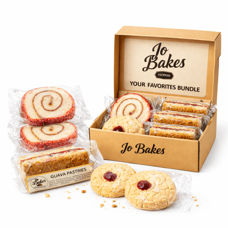 Jo Bakes Pastry Variety Box – 10ct Individually Wrapped Pound Cake Marble Cake Fruit Cake & Snack Assortment
