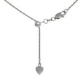 thumbnail image 2 of JewelStop 925 Sterling Silver 1 mm Heart Extendable & Adjustable Rope Chain, Lobster Claw - 22 Inches, 3.2gr., 2 of 7