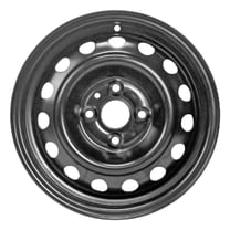 New Aftermarket  Painted Black Steel Wheel 14 x 5.5 15 Hole Style fits 2001-2004 Honda Civic DX Coupe 2-Door
