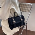 thumbnail image 4 of Bolso pequeño cuadrado Minnieouse de felpa de cordero blanco para mujer, 4 of 6