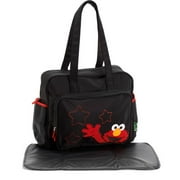 Sesame Street Elmo Diaper Bag, Black and Red