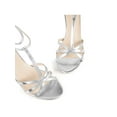 thumbnail image 2 of BLISSFUL STEP Open Toe Ankle Strap Slingback Kitten Heels Sandals for Women Silver 7, 2 of 8
