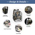 thumbnail image 5 of PVC Transparent Backpacks Clear Backpack for Travel and Outings Beautiful Deer Wearing A Crown, 5 of 7