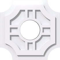 12"OD x 4"ID x 4"C x 1"P Haus Architectural Grade PVC Contemporary Ceiling Medallion