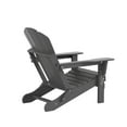 thumbnail image 6 of WestinTrends Malibu 2-PC Outdoor Patio Plastic Adirondack chair set with side table, Gray, 6 of 12