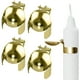 thumbnail image 3 of Extintor de velas automático de 4 piezas, extintor de llama de mecha de vela, extintor de velas de metal para apagar la llama de la vela de forma segura, apagador de velas de oro y plata para los aman, 3 of 11