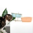thumbnail image 4 of Anti Vomiting Easy Cleaning Neck Protect with Bracket Ceramic Material Slope Design Cat Feeding Bowl Dog Drinking Dish Pet Accessories Cat Bowl ORANGE L WITH BRACKET, 4 of 8