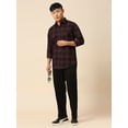 thumbnail image 7 of TryBuy Blissful Checked Men's Shirts, Full Sleeves Button-Up Casual Shirt for Men, Sizes XXL, 7 of 7