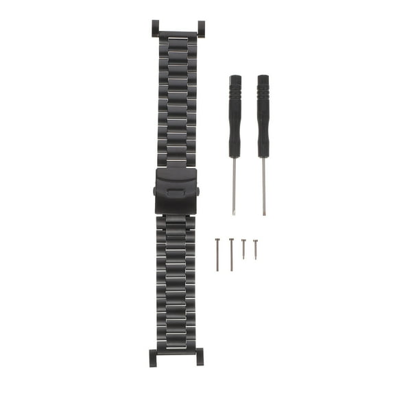 WHAMVOX Stainless Steel Watch Strap Expansion Band Watch Band Watch Replacement Strap Compatiple for Core (Black)