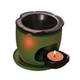 thumbnail image 3 of Quemador de aceite, calentador de cerámica, quemador de cera perfumada para meditación, cocina, dormitorio, sala de Yoga, 3 of 7