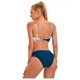 thumbnail image 4 of Bikini para mujer Traje de baño Estampado floral con cordones Cuello en V Traje de baño de dos piezas, Azul-3, L Feliz Sencillez, 4 of 5