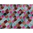thumbnail image 4 of oneOone Viscose Jersey Fabric Textured Moroccan Geometric Print Sewing Fabric BTY 60 Inch Wide, 4 of 5