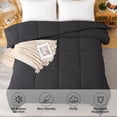 thumbnail image 6 of YEPCLUB Comforters Queen size, Duvet Insert, All Season Duvet, Grey Down Alternative Hotel Comforter, Lightweight Quilt with Corner Tabs, Machine Washable (Grey, Queen 88x92 Inches), 6 of 10