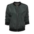 thumbnail image 1 of Chaquetas de abrigos de color sólido para mujer de otoño de moda europea (verde militar) (XL) Ndcxsfigh Para estrenar, 1 of 5