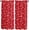 White Red, variant on Red Christmas Kitchen Curtains 63 Inch Length, Farmhouse Curtains & Drapes, Winter White Snowflake Xmas Rod Pocket Window Curtains for Living Room/Bedroom/Bathroom, 42" x 63", 2 Panels