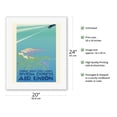 thumbnail image 2 of Riviera Express - London Paris Cannes - Air Union Bréguet 280T - Vintage Airline Travel Poster by Edmond Maurus c.1932 - Fine Art Rolled Canvas Print 16in x 20in, 2 of 4