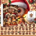 thumbnail image 1 of ¡Rebajas de Liquidación!, Caja de calendario de adviento navideño de carnaval navideño 2024: 24 estilos diferentes de colgantes de monos navideños Sorpresas diarias Abra la feliz Navidad Akmoler, 1 of 9