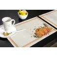 thumbnail image 6 of 2024 Placemat Thanksgiving Orange Pumpkin Leafy Farm 4/6pcs Pads Kitchen Accessories Dining Table Mat Coaster Festival Tableware, 6 of 7