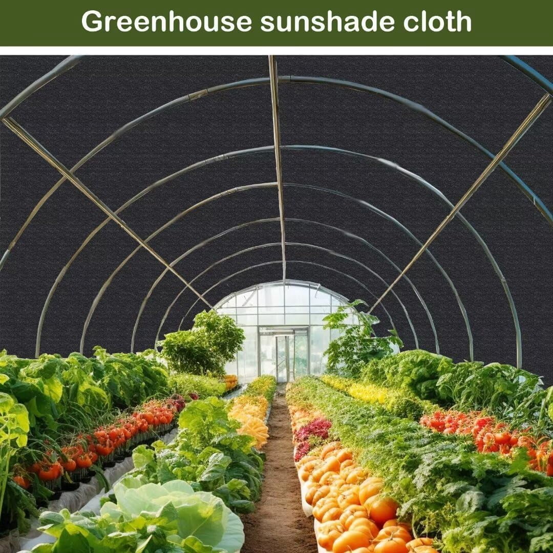 10x20 FT Sun Shade Cloth,Mesh Tarp with Grommets for Plant Cover,80% Patio Canopy Garden Pergola Greenhouse Car Barn Kennel,Black