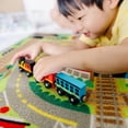 thumbnail image 2 of Alfombra Activity Play Melissa & Doug Round the Rails con 3 vagones, 2 of 9