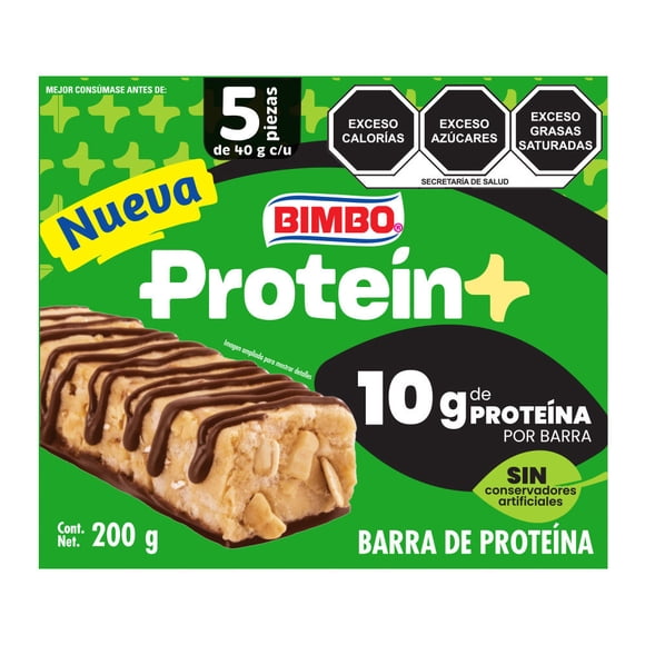 Barra de Proteína Bimbo Sabor Chocolate 5p 200 g