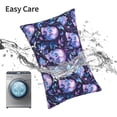 thumbnail image 5 of KLL Blue Skull Crystal Pillow Covers Envelope Closure,Super Soft and Cozy Fuzzy Fleece Pillow Case Cover (No pillow core） 14"x20", 5 of 5