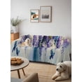thumbnail image 6 of Purple Lavender Couch Cover for Dogs, Butterfly Flower Abstract Brush Artwork Washable Sofa Covers Slipcover for Pets Dogs Futon Cover, Couch Recliner Covers, Oversized Chair Slipcover 71"x91", 6 of 9
