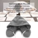 thumbnail image 2 of Almohada cervical con capucha gris, el mejor soporte para el cuello para viajes y oficina, cómodo cojín de descanso en forma de U para mayor comodidad en movimiento, 2 of 8