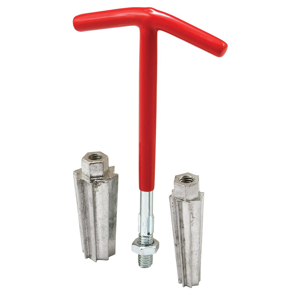 1/2 In. And 3/4 In. Pipe Nipple Extractor, Red