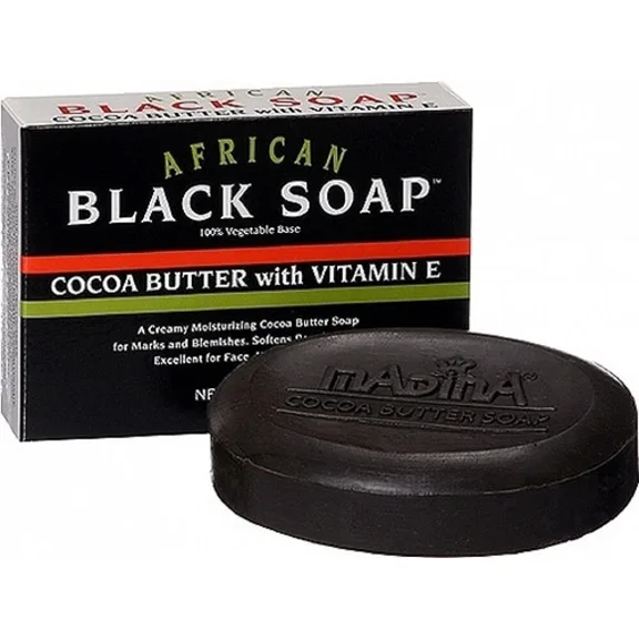 Madina Cocoa Butter Soap Vitamin E Glycerin/Aloe For Blemish/Face/Body 3.5Oz