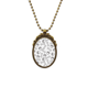thumbnail image 1 of Dibujo de linea proteger huesos Paw Prints animal perro mascota amante Collar Colgante Vintage de bronce antiguo de joyeria de lujo de regalo Unbranded M, 1 of 3