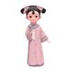 thumbnail image 4 of Estatua de resina de niña, figura en miniatura, muñeca de juguete, vestido popular, figura decorativa de escritorio Pañuelo de 12 x 8 x 22 cm, 4 of 9