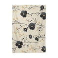 thumbnail image 6 of Yayeee Tablecloths for Rectangular Tables 54 x 72 inch Party Table Cover, Small Black Flowers, 6 of 6