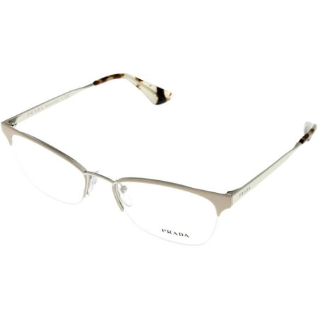 Prada Prescription Eyewear Frame Women Beige Semi Rimless PR65QV UA0101