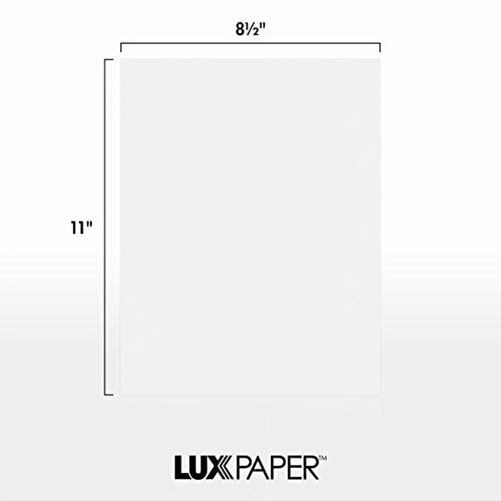 Lux 148 lb. Cardstock Paper 8.5 x 11 Grocery Bag Brown 50 Sheets/Pack (81211-C-18GB-50)