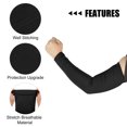 thumbnail image 4 of Unique Bargains 1 Pair Reduce Joint Pain Arm Elbow Compression Sleeve M Size Black, 4 of 6