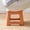 Orange, variant on Folding Step Stool,Space Saving Small Stool,Convenient to Carry by Hand after Folding,Compact Stepping Stool for Bathroom,Bedroom and Travel