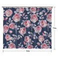 thumbnail image 5 of Pioneer Flower Floral Print Pattern Shower Curtain 84"x72" ,Bathroom Decorative Shower Curtains Set with 12 Hooks,Modern Waterproof Washable Shower Curtain, 5 of 6
