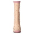 thumbnail image 4 of MeMoi Women's Sheer-All-Over Polka Dot Ankle Sock - Womens - Female, 9-11, Cameo Rose, 4 of 6