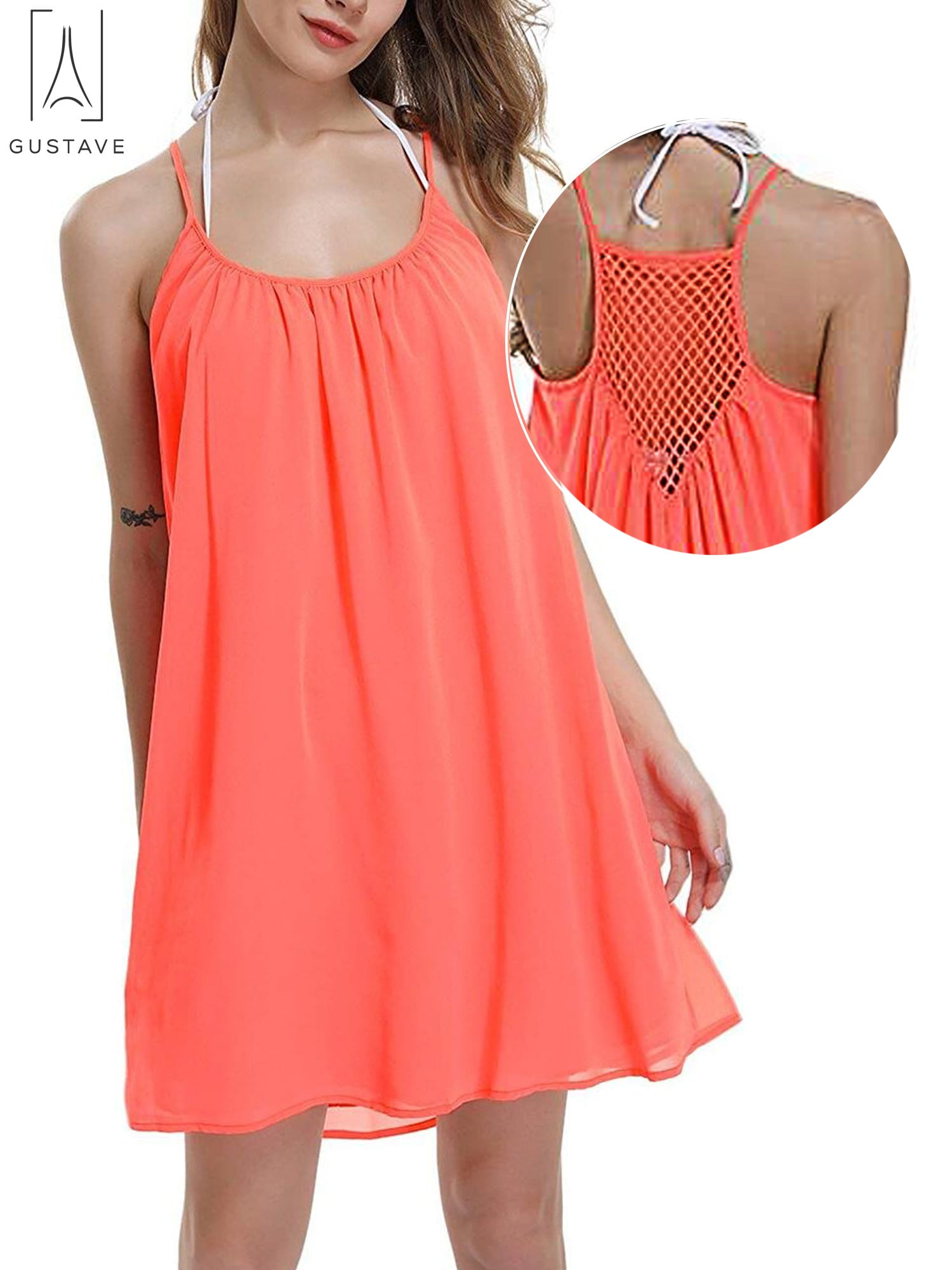 coral beach cover up