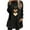 Black, variant on Valentines Plaid Flannel Shirt Women Oversized Long Sleeve Crew Neck Heart Printed Blouse Fleece Pullover Gift Tops